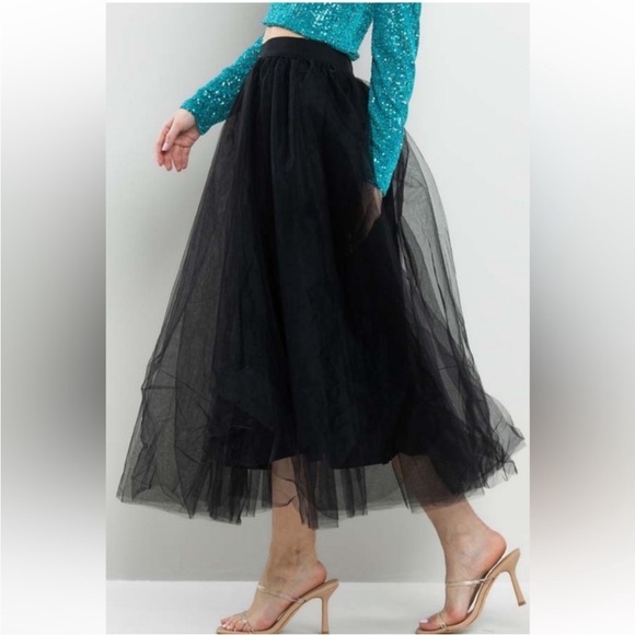Dresses & Skirts - Black Tulle Skirt